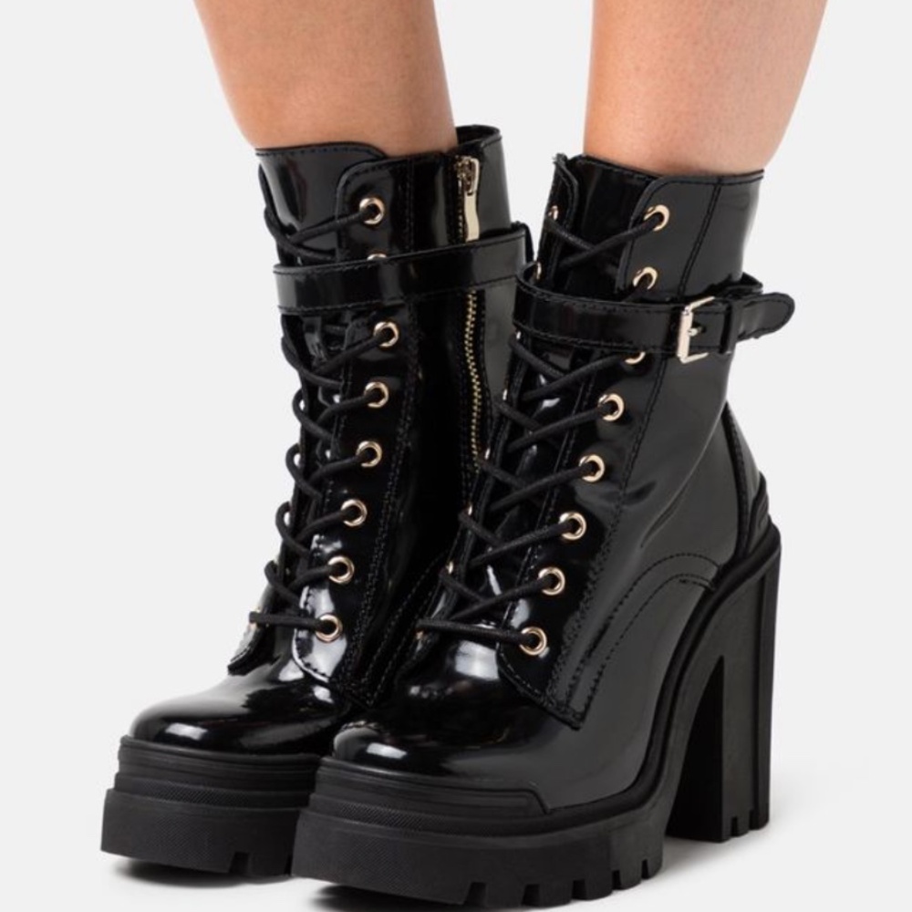 ALDO Uplift Heel - Chunky Heel Combat Boots